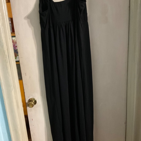 Black maxi dress with spaghetti straps size XL. W35 - Picture 6 of 6